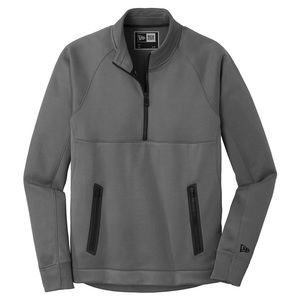 New Era Quarter Zip Graphite Grey XL